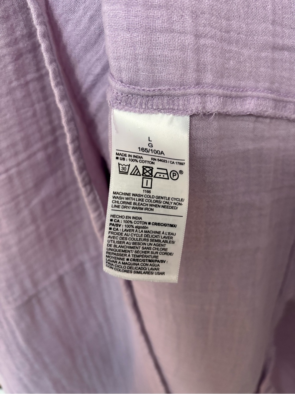 Old Navy 100% Gauze Cotton Lilac Purple Halter Top Maxi Dress, Size L - Picture 7 of 7